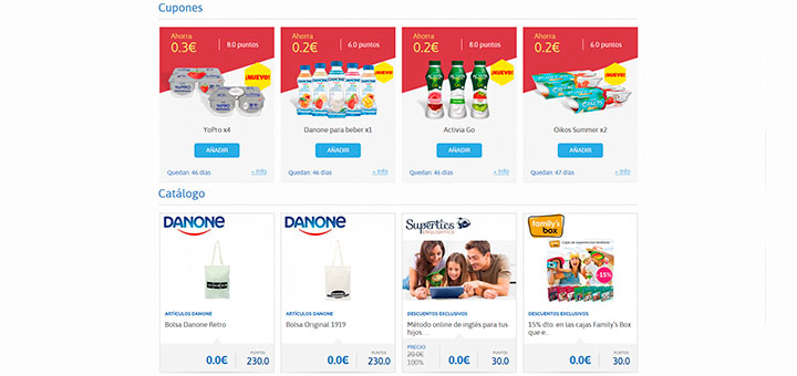 Consigue regalos y descuentos con Alimenta Sonrisas de Danone