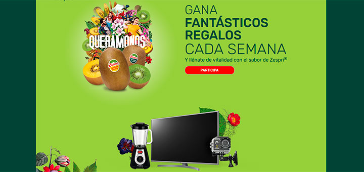 Gana regalos cada semana con Zespri