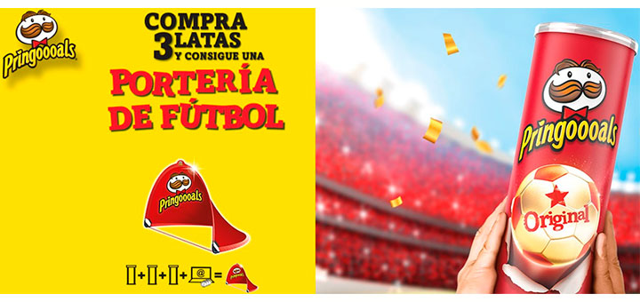 Llévate una portería de fútbol con Pringles