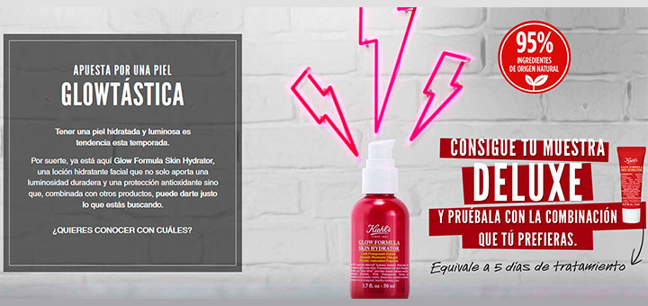 Muestras gratis de Glow Formula Skin Hydrator de Kiehl's