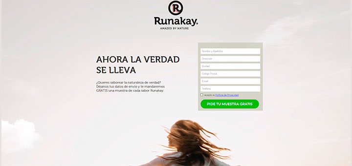 Muestras gratis de Runakay