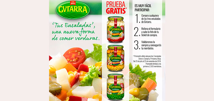 Prueba gratis ensaladas Gvtarra