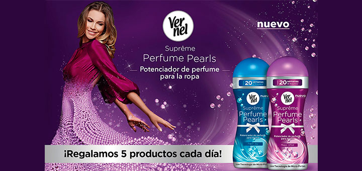 Regalan 5 productos Vernel Suprême Perfume Pearls cada día