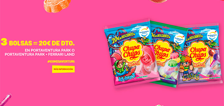 de descuento Portaventura Park con Chupa Chups - Muestras Gratis