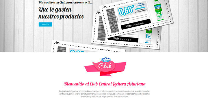 Consigue ventajas con el Club Central Lechera Asturiana