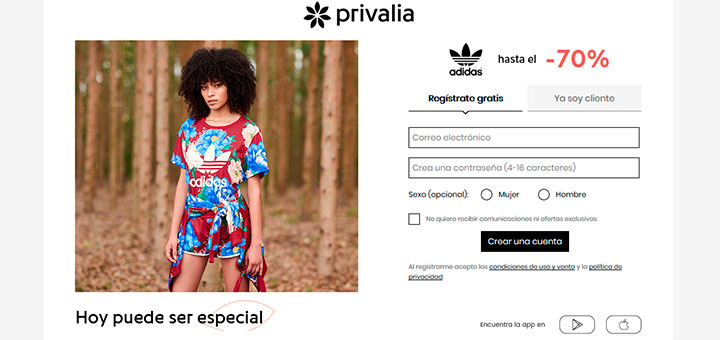 Disfruta de hasta un 70% de descuento en Privalia