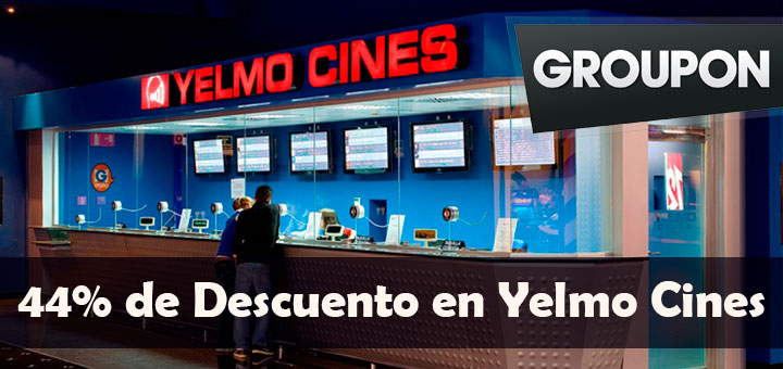 Hasta un 44% de descuento en Yelmo Cines con Groupon Hasta un 44 de descuento en Yelmo Cines con Groupon