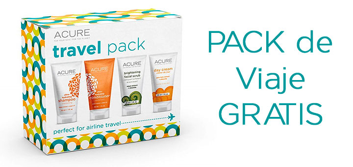 Packs de viaje gratuitos de Acure