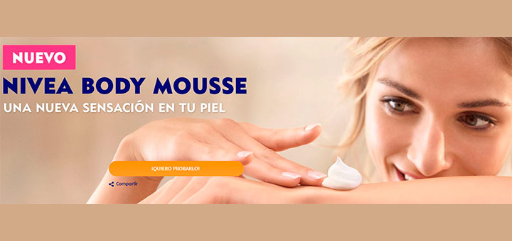 Pueba gratis Nivea Body Mousse