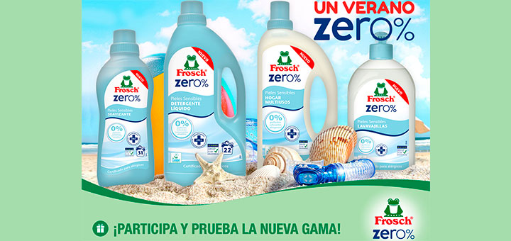 Sortean 3 lotes de productos Frosch Zero