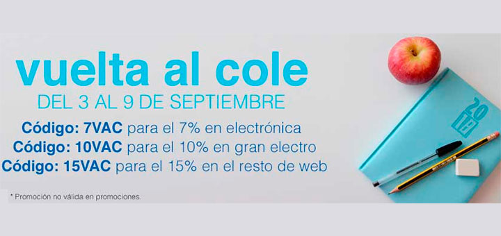 Descuentos en Oportunidades Día en la Vuelta al cole