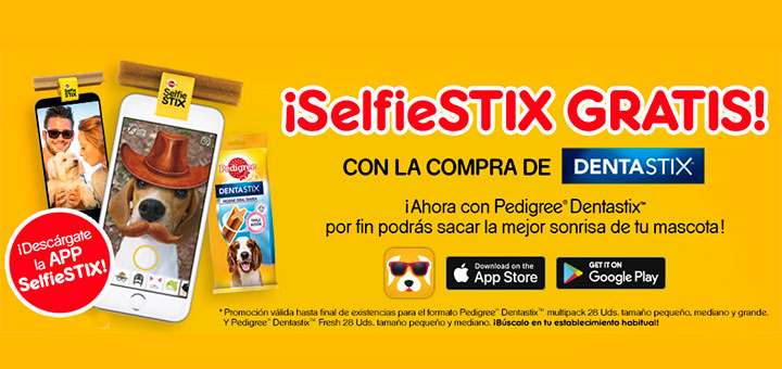 Llévate gratis un SelfieStix con Pedigree