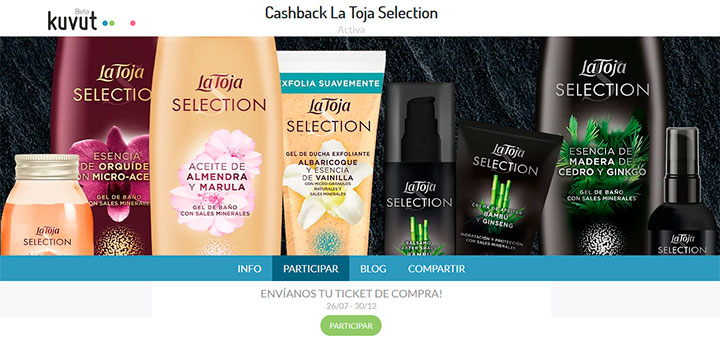 Precio rebajado en productos La Toja Selection con Kuvut