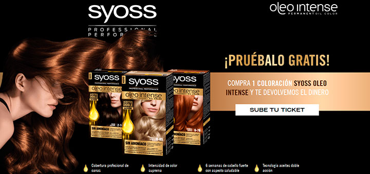 Prueba gratis la coloración para el cabello Syoss