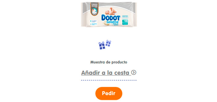 Toallitas Dodot Sensitive gratis