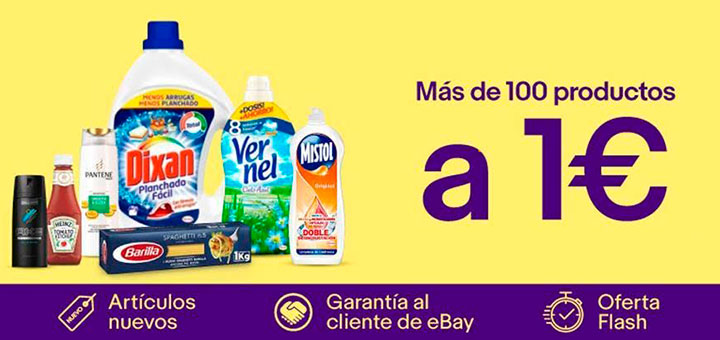 Más de 100 productos a 1€ en Ebay