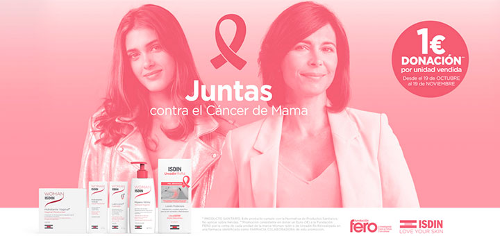 1€ de donación contra el cáncer de Mama con ISDIN