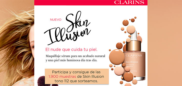 Clarins sortea 1.900 muestras de Skin Illusion