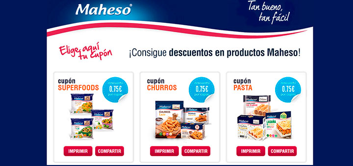 Cupones descuento Maheso para este otoƱo'18