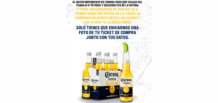 Prueba gratis Cerveza Corona