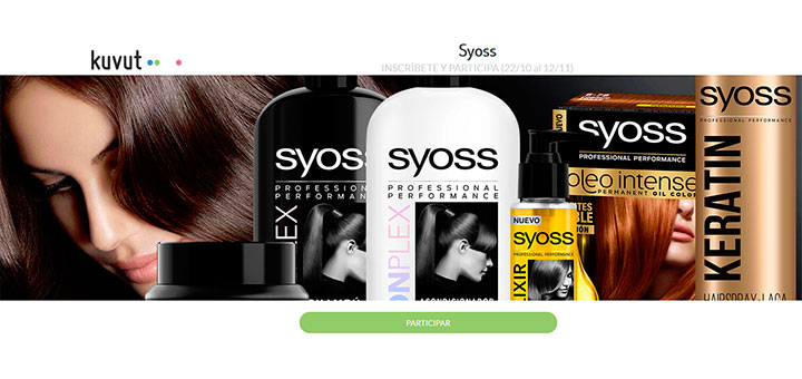 Prueba gratis productos Syoss