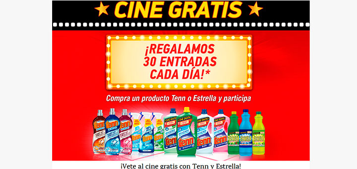 Regalan 30 entradas de cine al día