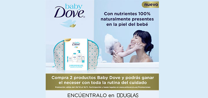 Gana un neceser de cuidado Baby Dove