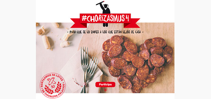 Palacios sortea 50 lotes de chorizos