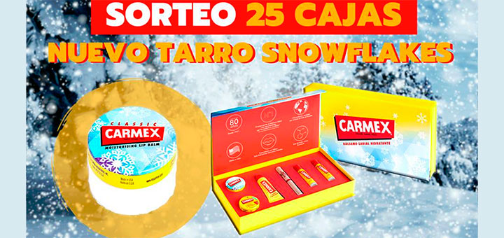 Carmex sortea 25 cajas de la nueva edición especial