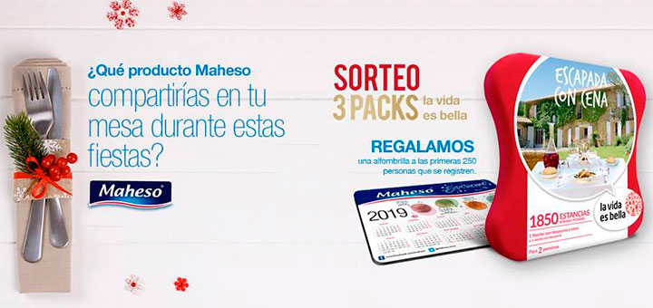 Maheso sortea 3 packs