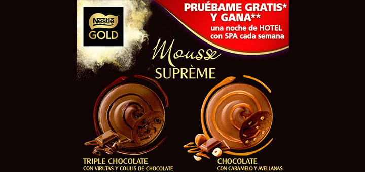 Prueba gratis Mousse Suprème Nestlé Gold