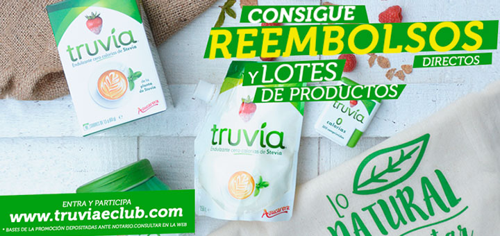 Reembolsos de hasta 50% con Truvía