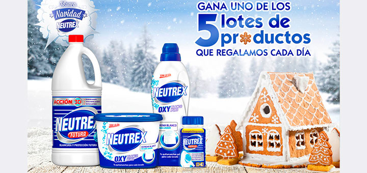 Regalan 5 lotes de productos Neutrex cada día