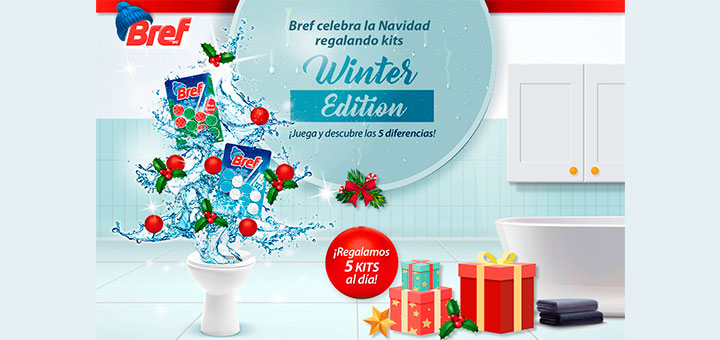 Sortean 5 kits de Bref Winter Edition cada día