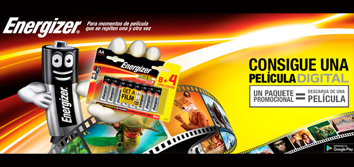 Consigue una película digital con Energizer