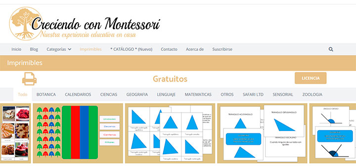 Disfruta de imprimibles gratis con Montessori