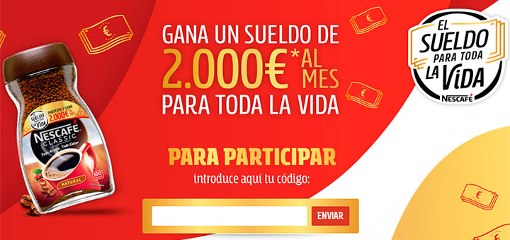 Gana un sueldo de 2.000€ al mes con Nescafé