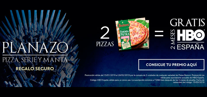 HBO gratis con Buitoni