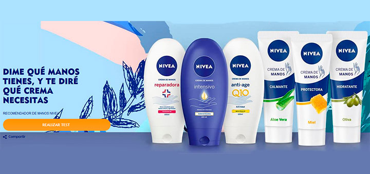 Nivea regala 100 cremas de manos