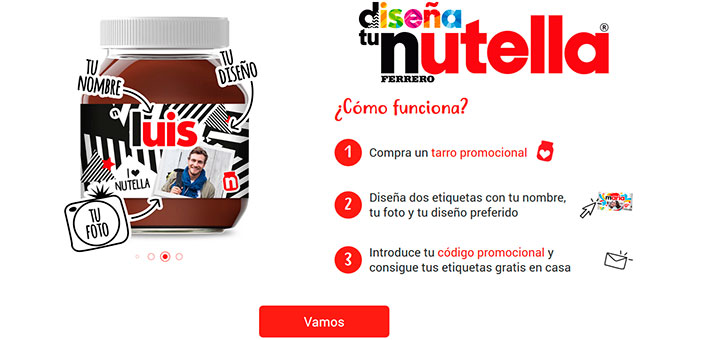 Vuelven las etiquetas personalizadas de Nutella