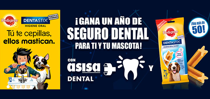 Gana un año de seguro dental con Pedigree