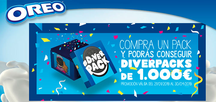 Gana un diverpack de 1.000€ con Oreo