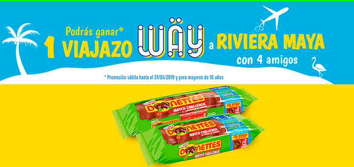 Gana un viaje a Riviera Maya con Donettes