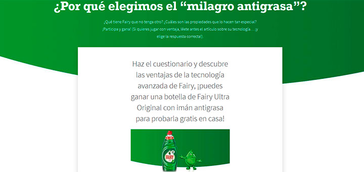 Gana una botella de Fairy Ultra Original con imán antigrasa