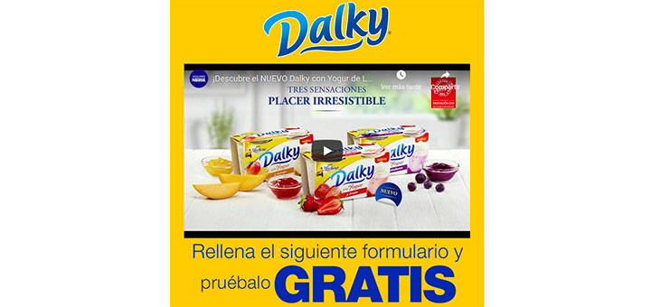 Prueba gratis el nuevo Dalky con yogur