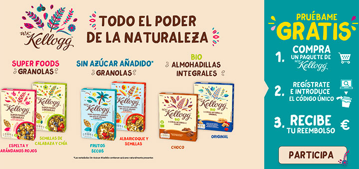 Prueba gratis un paquete de W.K Kellogg