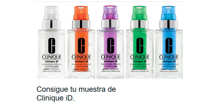 Reparten muestras gratis de Clinique iD