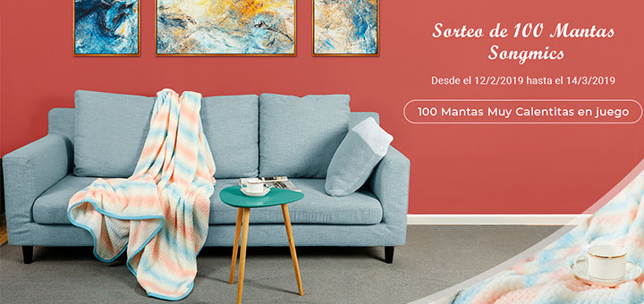Sortean 100 mantas aterciopeladas Songmics Sortean 100 mantas aterciopeladas Songmics