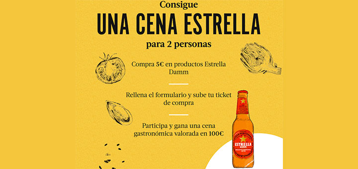 Consigue una cena Estrella para 2 personas