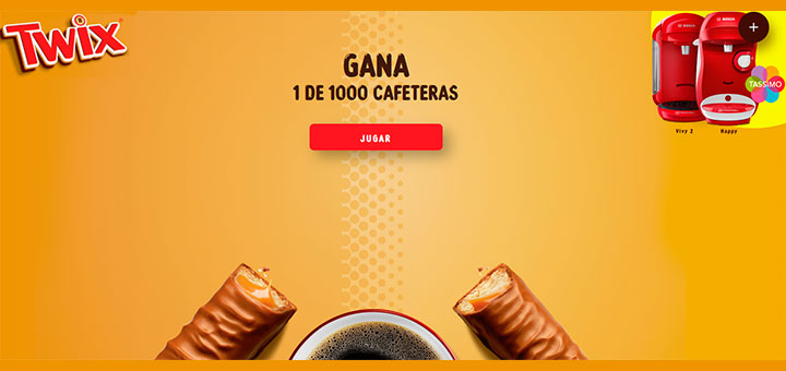 Gana 1 de las 1.000 cafeteras que sortea Twix